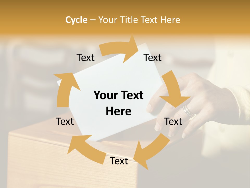 Agree Ballot Urn PowerPoint Template