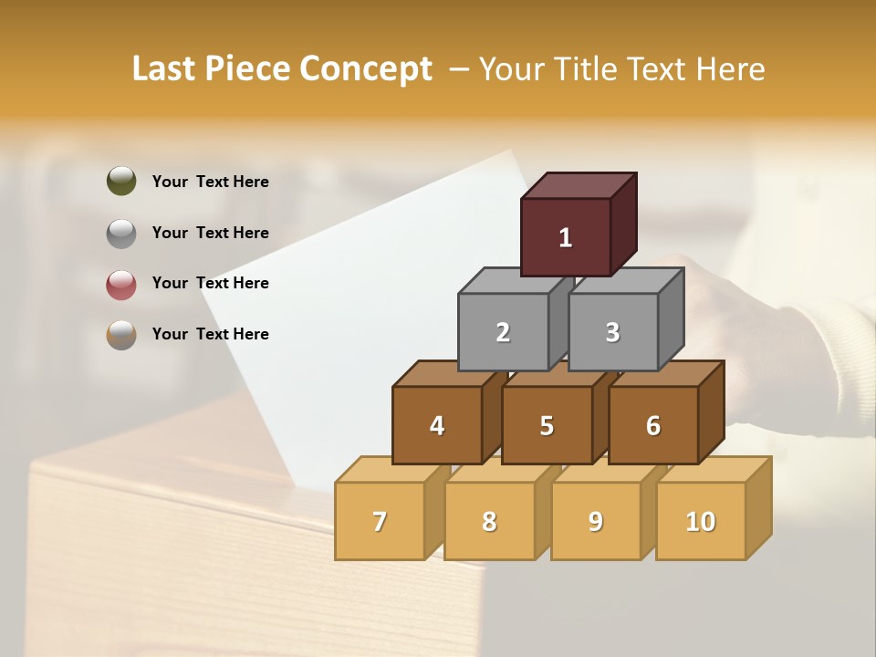 Agree Ballot Urn PowerPoint Template