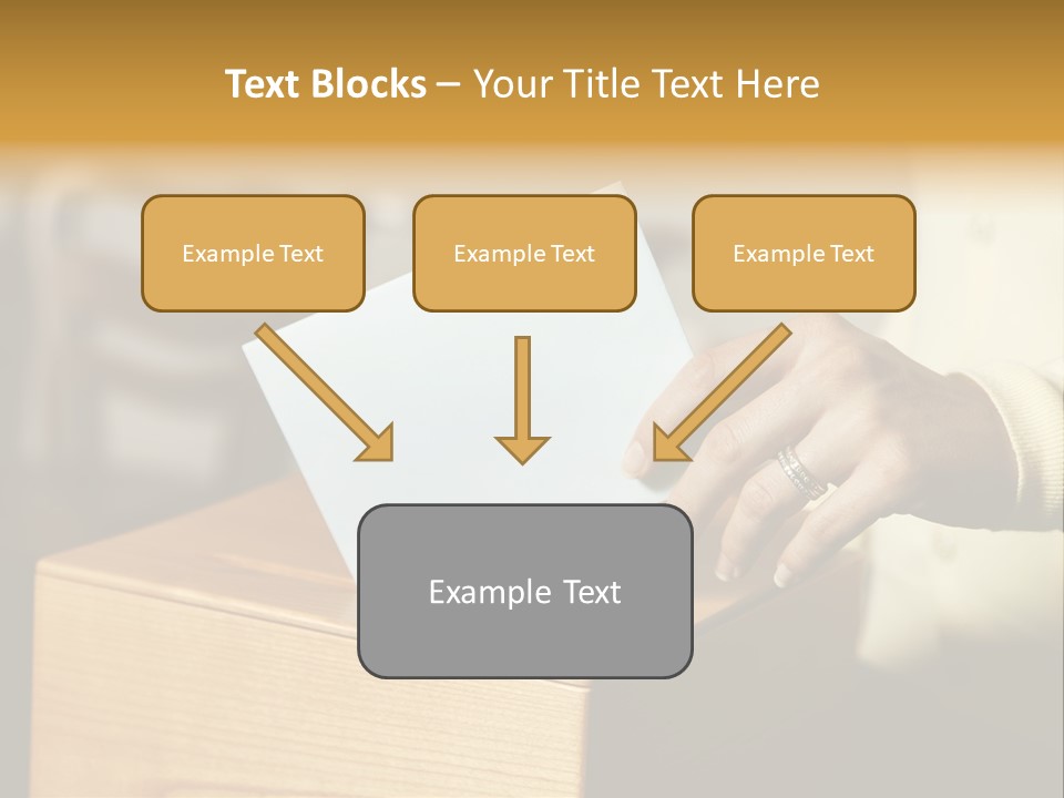 Agree Ballot Urn PowerPoint Template