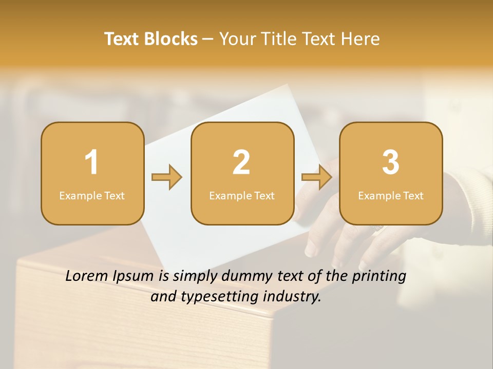 Agree Ballot Urn PowerPoint Template