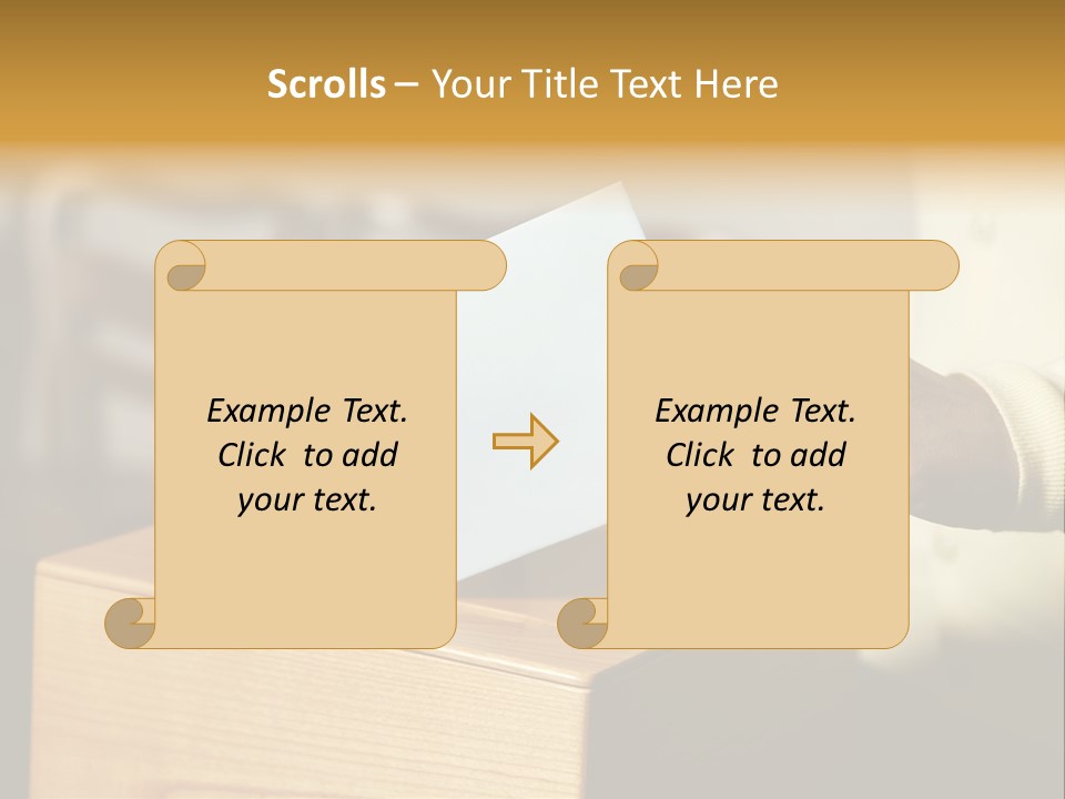 Agree Ballot Urn PowerPoint Template