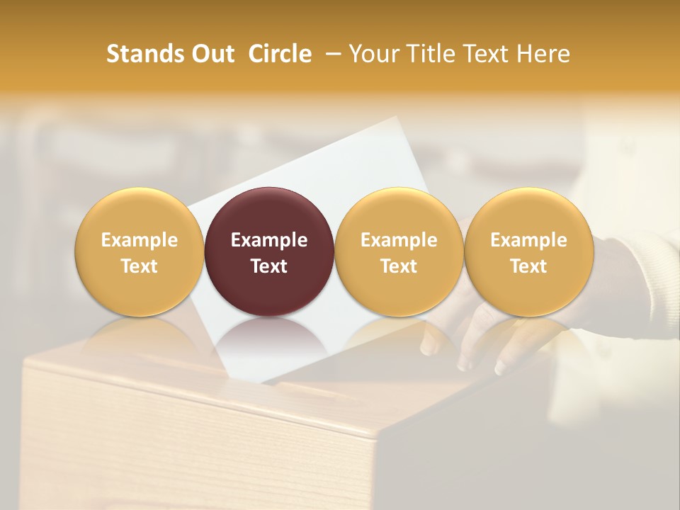 Agree Ballot Urn PowerPoint Template