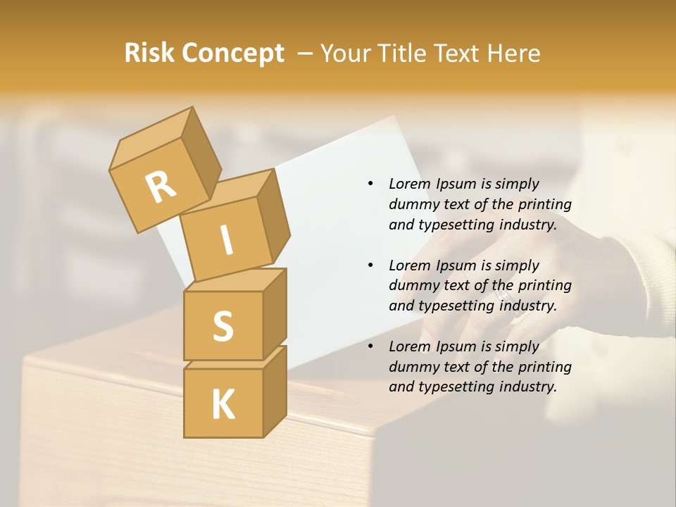 Agree Ballot Urn PowerPoint Template