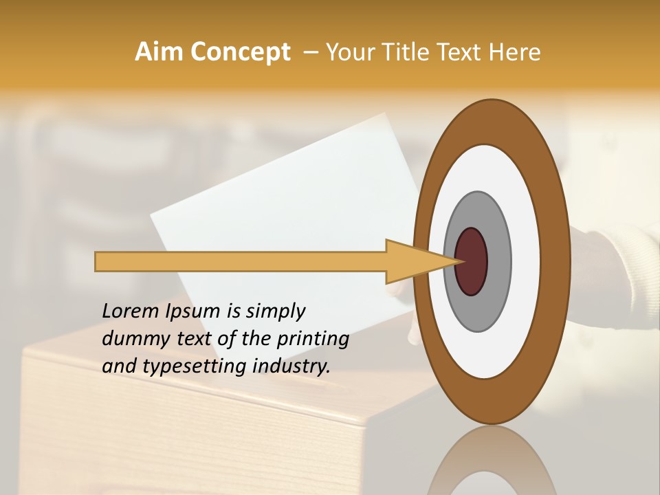 Agree Ballot Urn PowerPoint Template