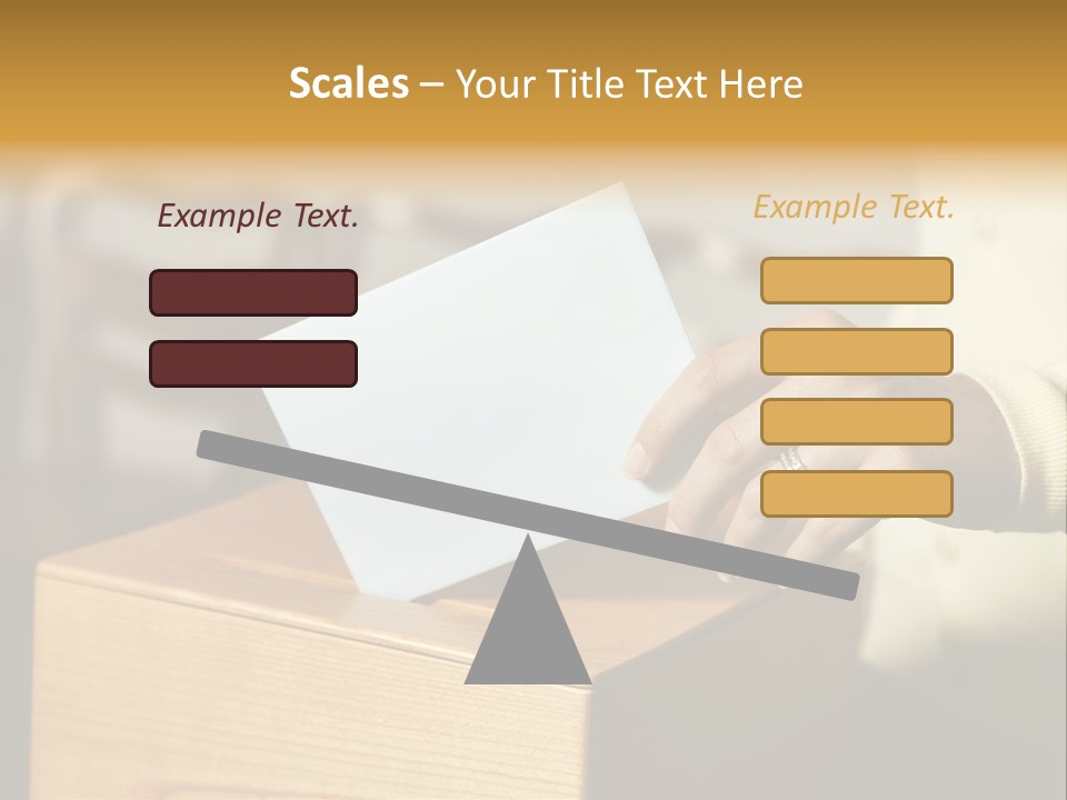 Agree Ballot Urn PowerPoint Template