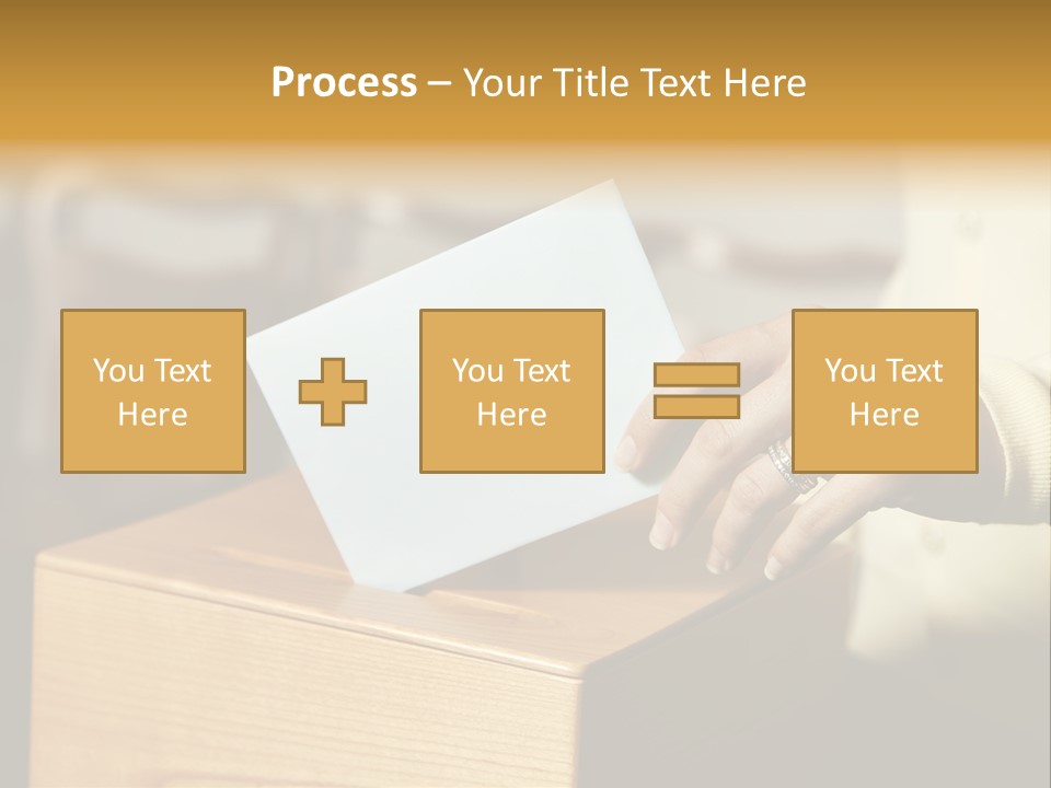 Agree Ballot Urn PowerPoint Template