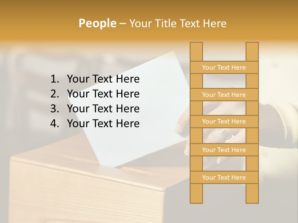 Agree Ballot Urn PowerPoint Template