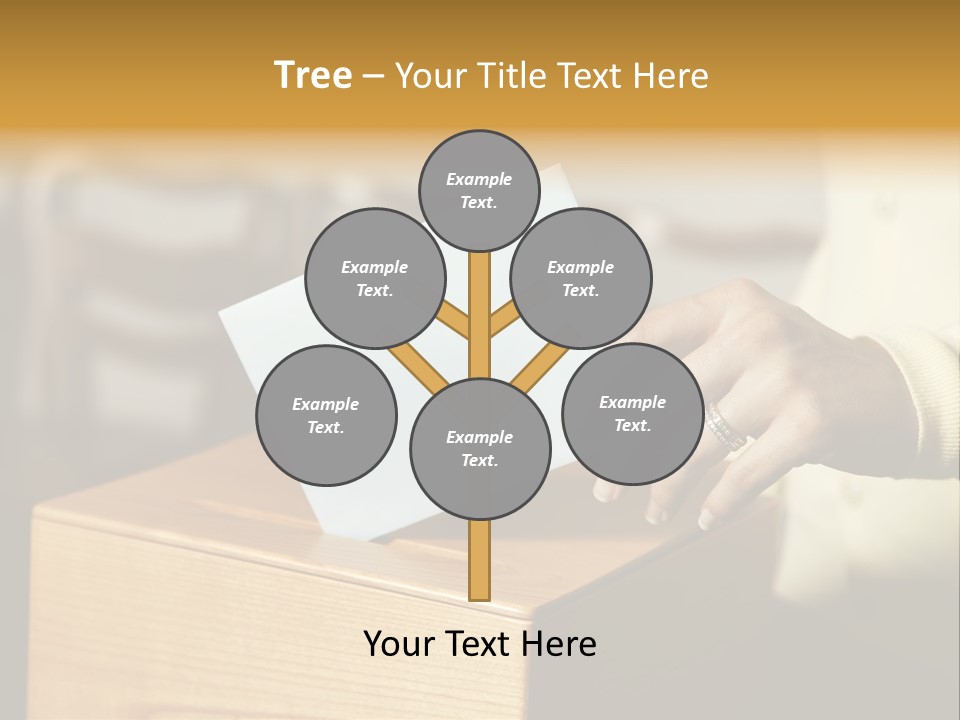 Agree Ballot Urn PowerPoint Template