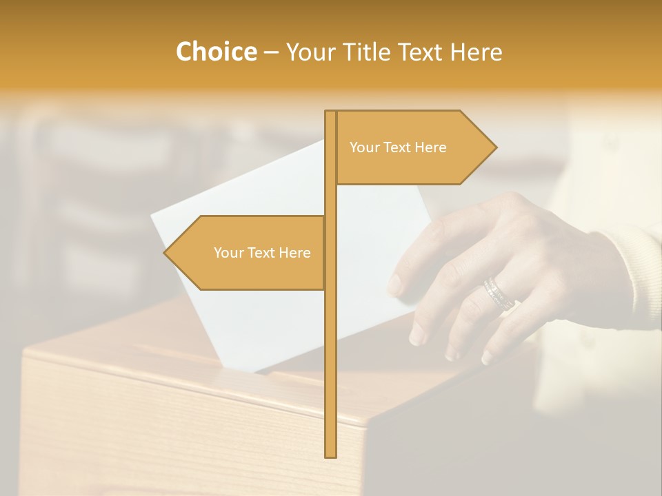 Agree Ballot Urn PowerPoint Template