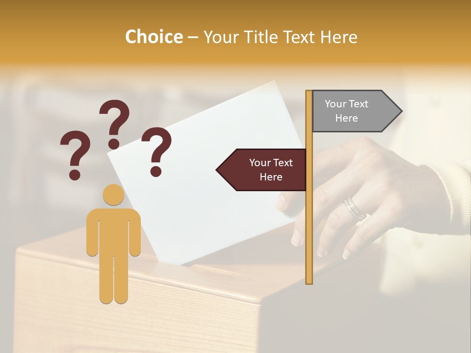Agree Ballot Urn PowerPoint Template