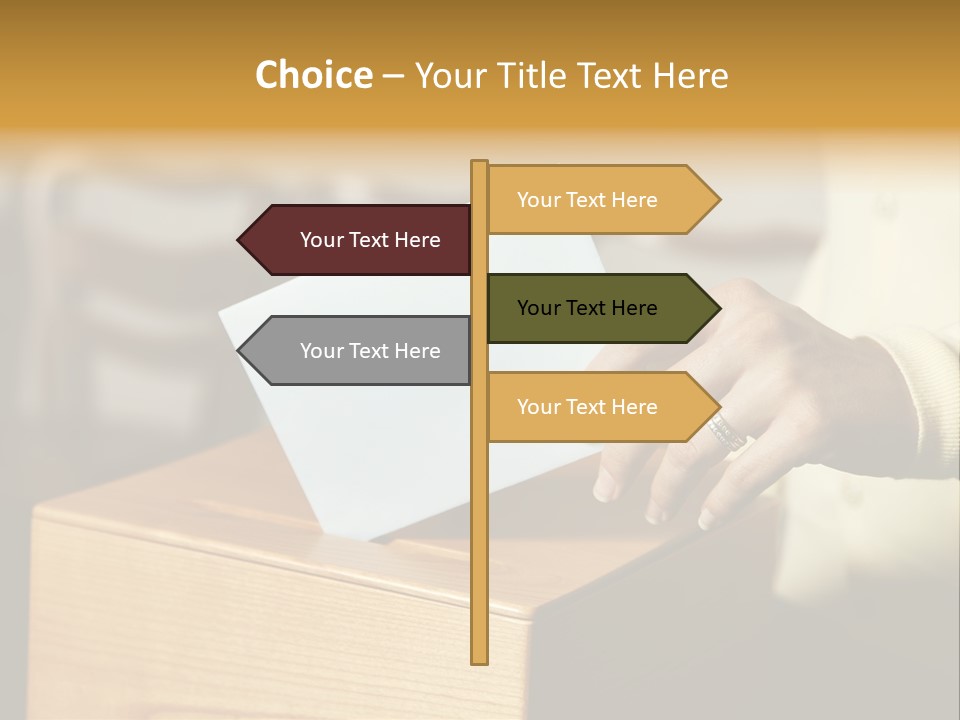 Agree Ballot Urn PowerPoint Template