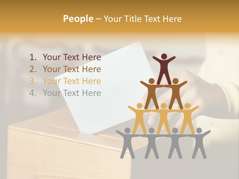 Agree Ballot Urn PowerPoint Template