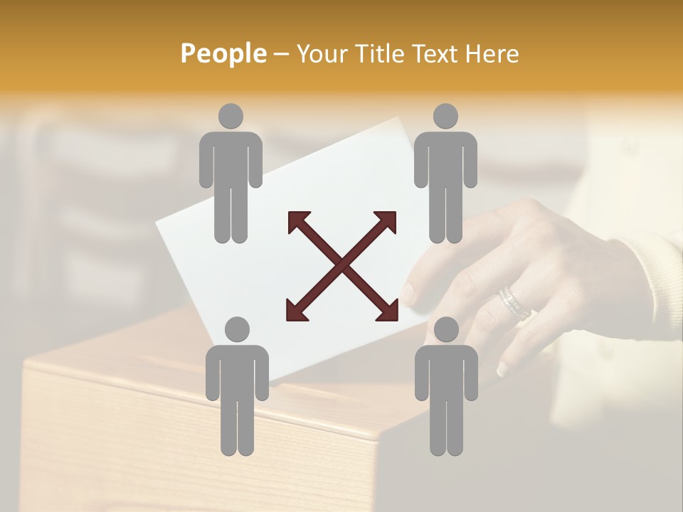 Agree Ballot Urn PowerPoint Template