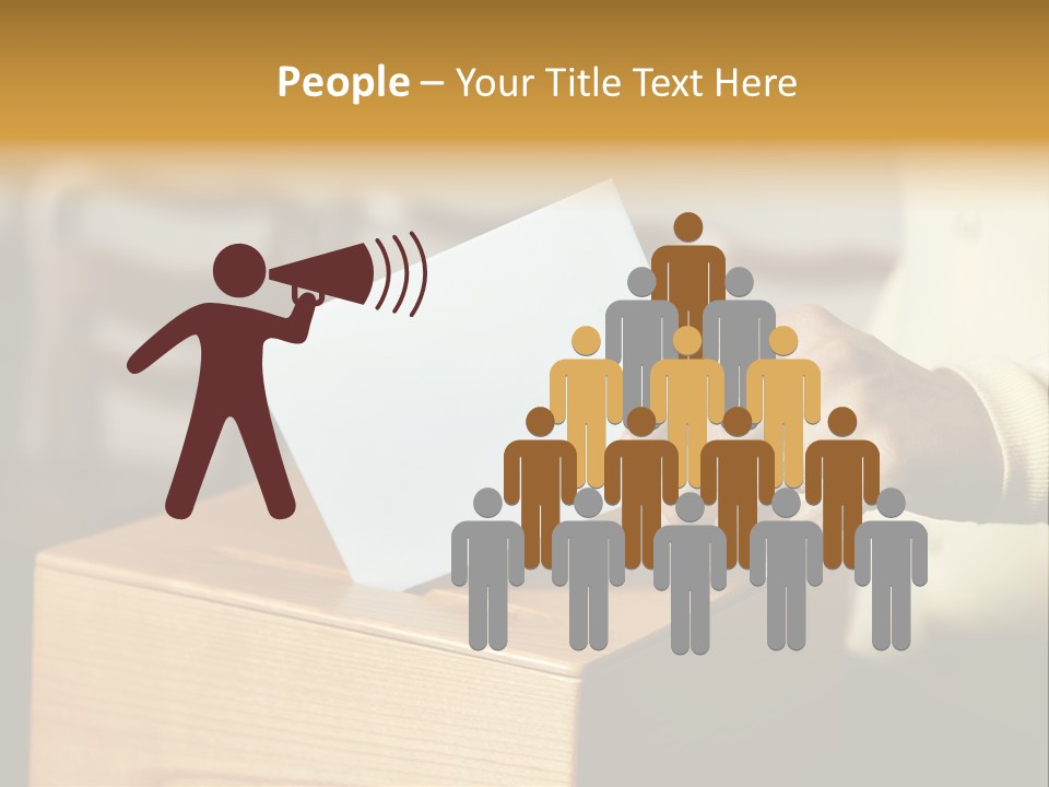 Agree Ballot Urn PowerPoint Template