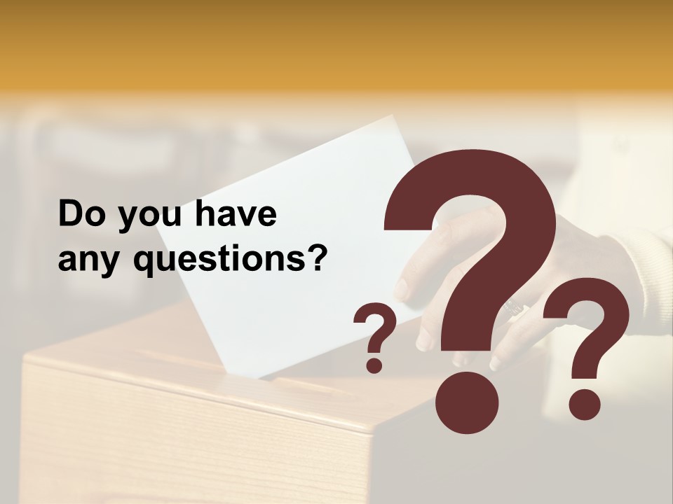 Agree Ballot Urn PowerPoint Template