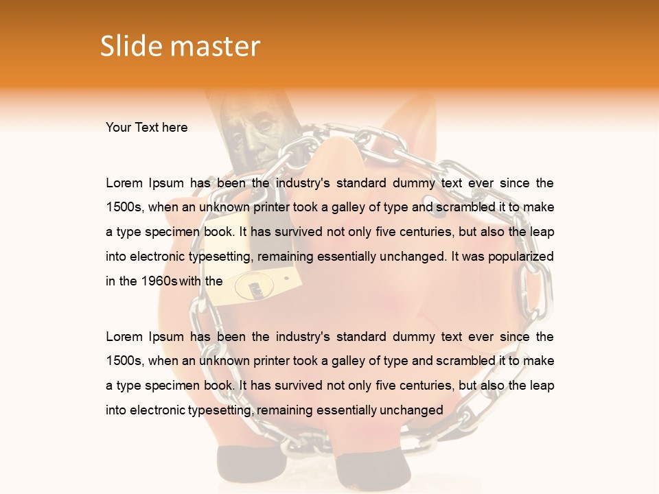 Rentenversicherung Assets Bank PowerPoint Template