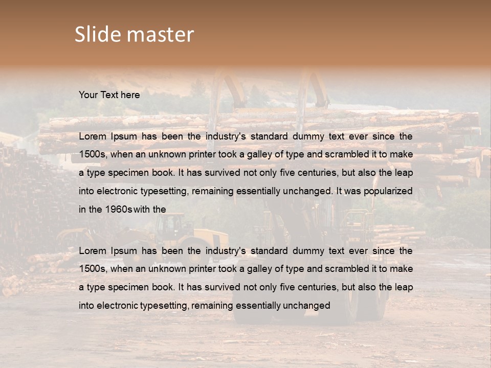 Hauling Mover Cargo PowerPoint Template