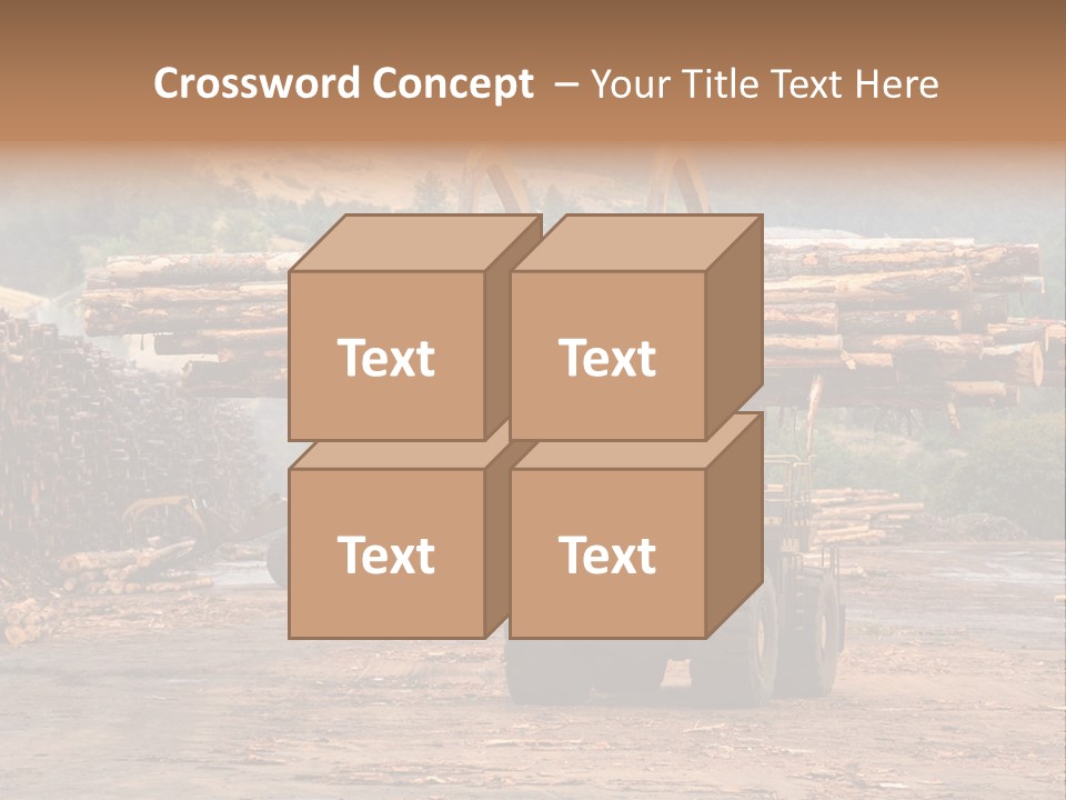 Hauling Mover Cargo PowerPoint Template