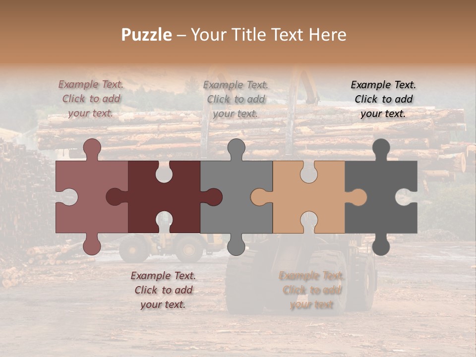 Hauling Mover Cargo PowerPoint Template