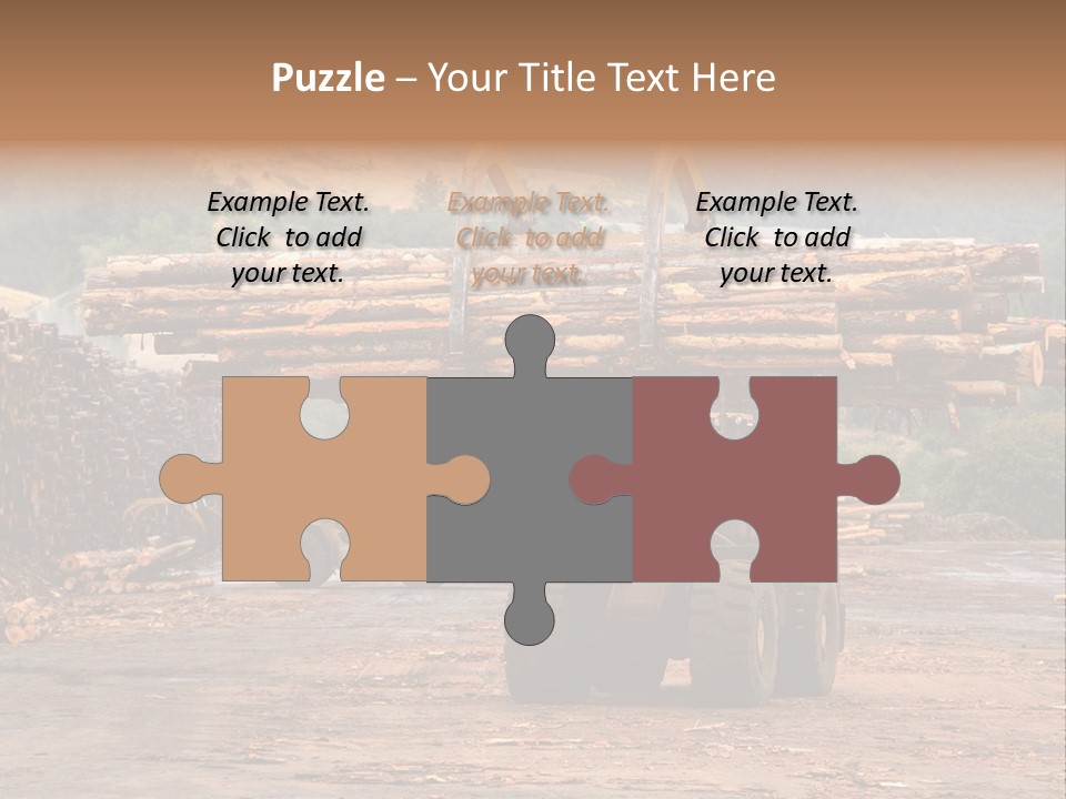 Hauling Mover Cargo PowerPoint Template