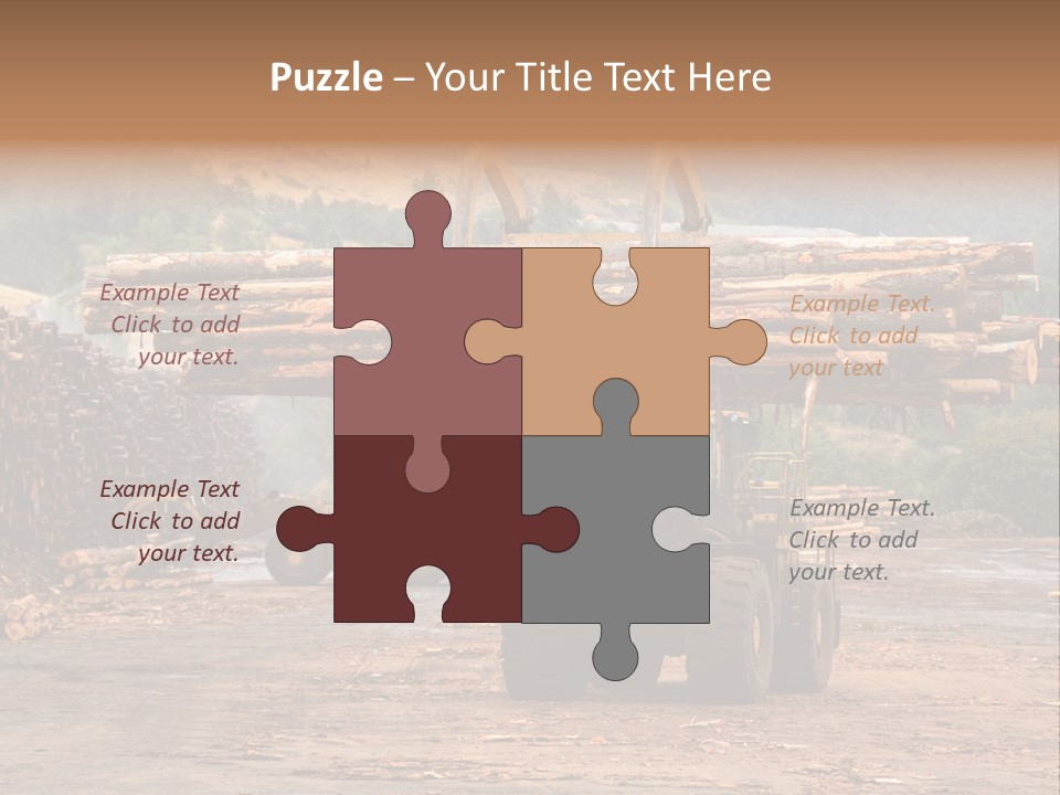 Hauling Mover Cargo PowerPoint Template