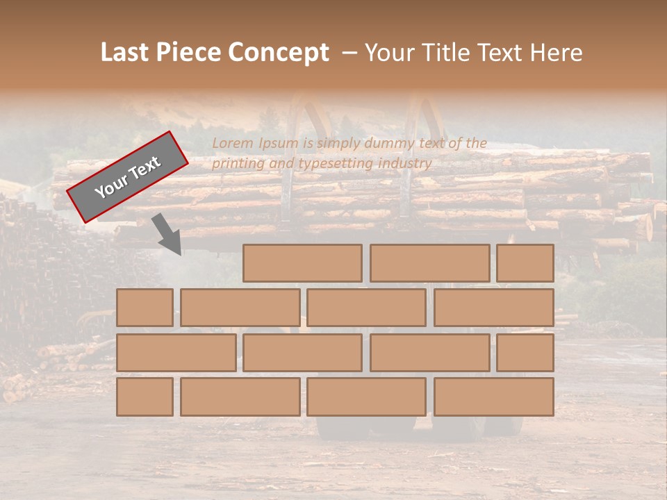 Hauling Mover Cargo PowerPoint Template