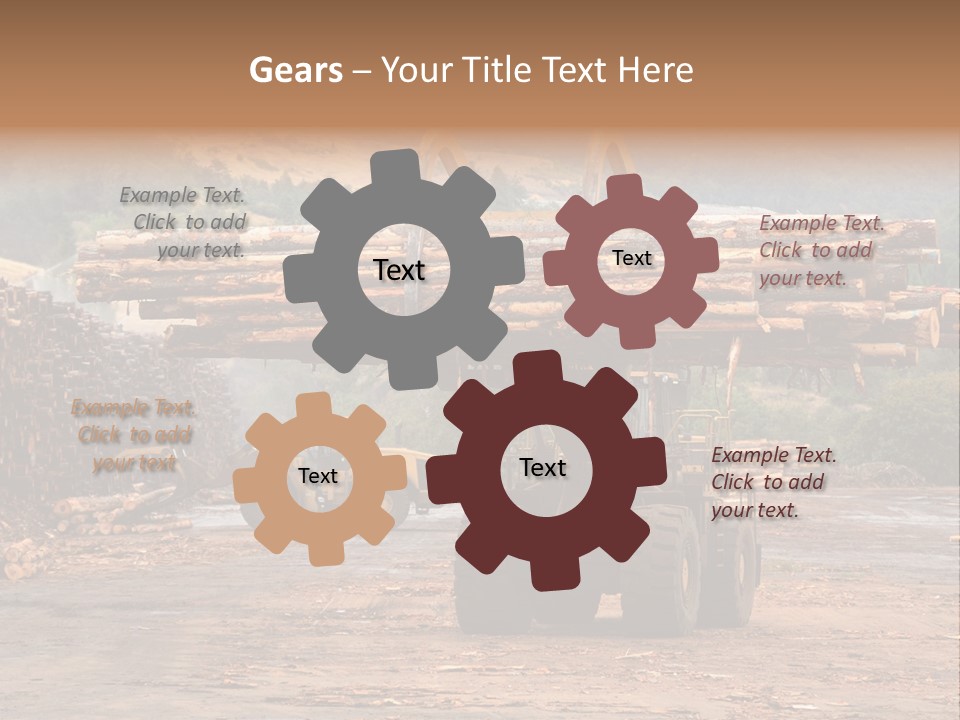 Hauling Mover Cargo PowerPoint Template