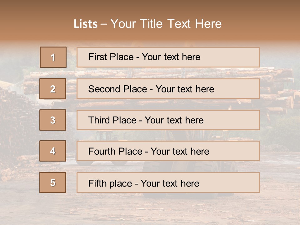 Hauling Mover Cargo PowerPoint Template