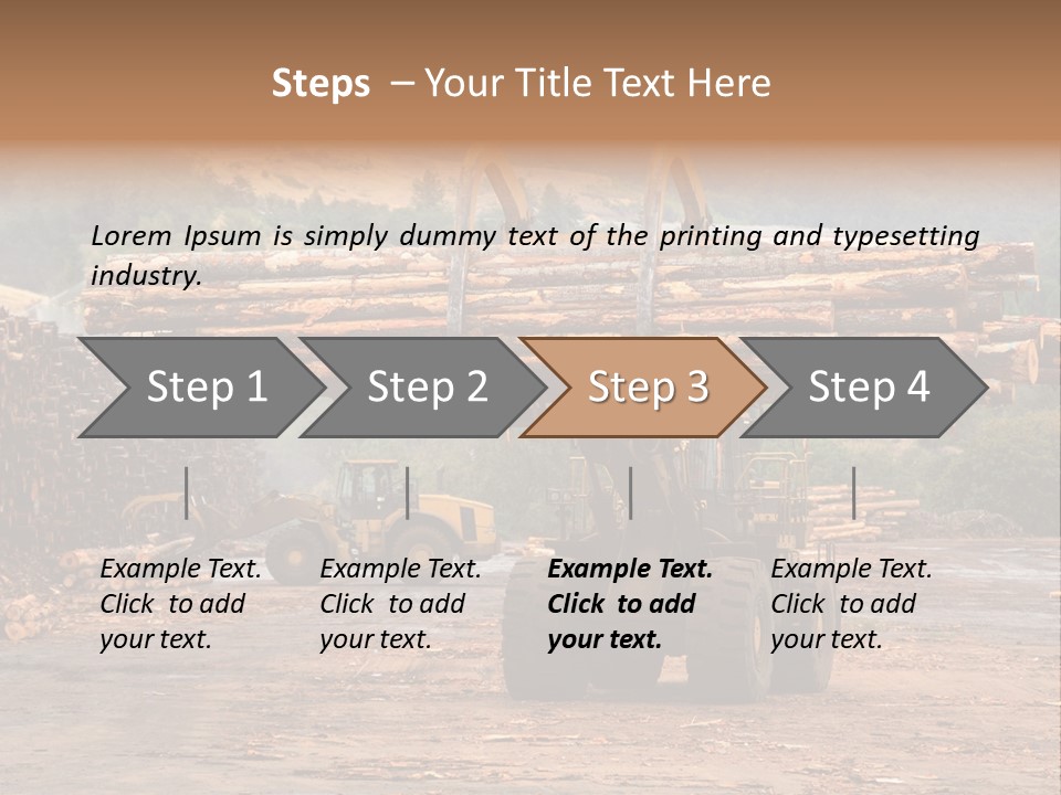 Hauling Mover Cargo PowerPoint Template