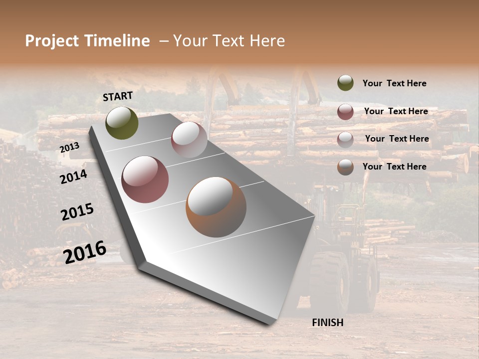 Hauling Mover Cargo PowerPoint Template