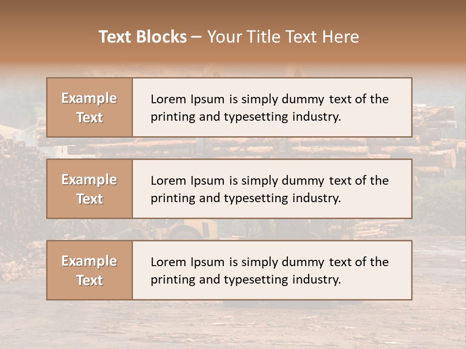 Hauling Mover Cargo PowerPoint Template