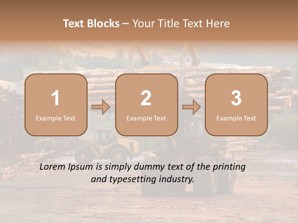 Hauling Mover Cargo PowerPoint Template
