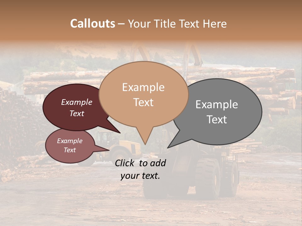 Hauling Mover Cargo PowerPoint Template
