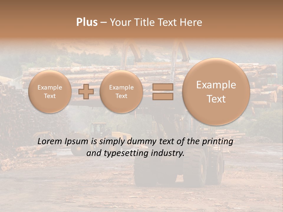 Hauling Mover Cargo PowerPoint Template