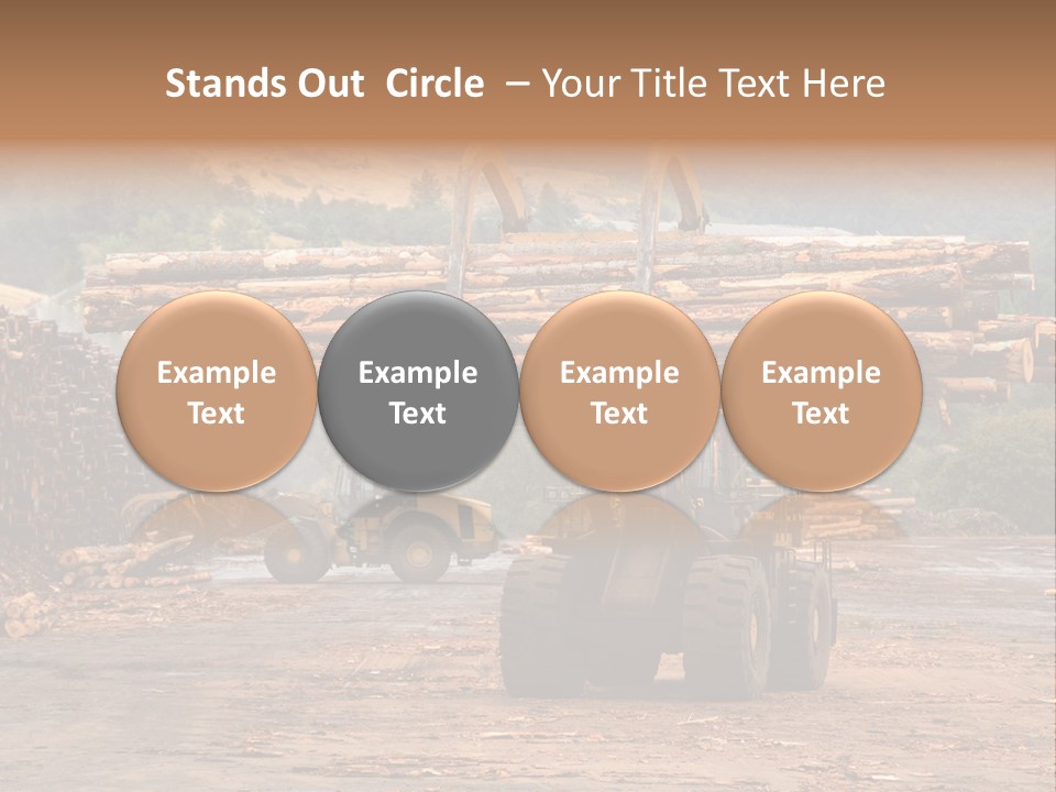 Hauling Mover Cargo PowerPoint Template