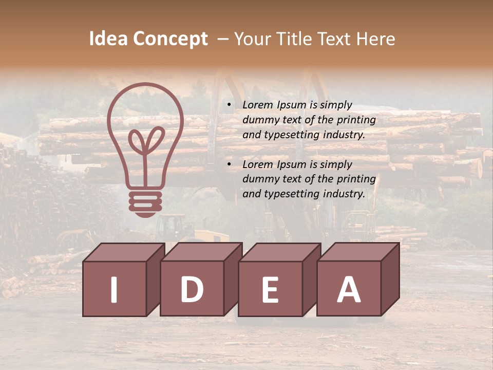 Hauling Mover Cargo PowerPoint Template