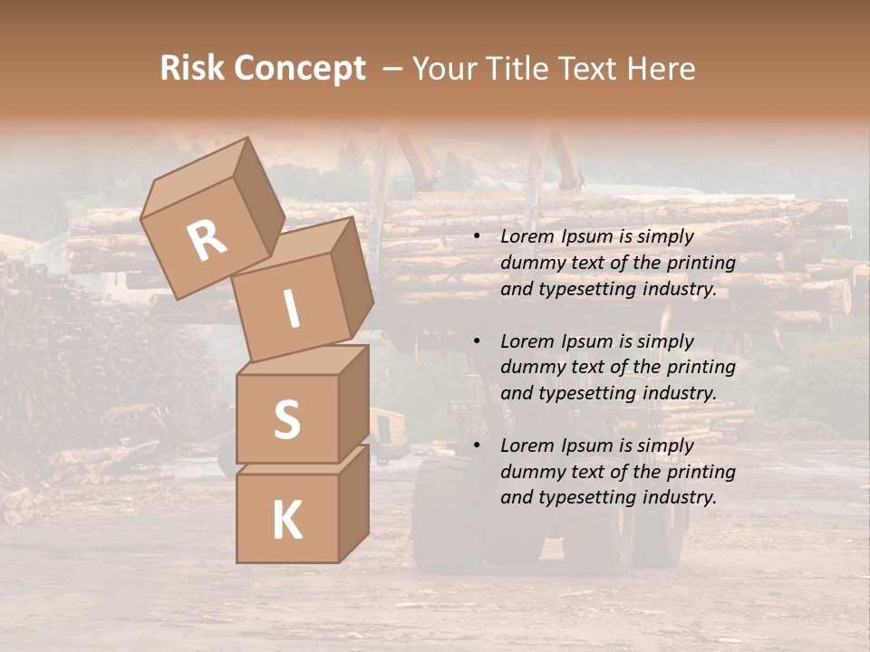 Hauling Mover Cargo PowerPoint Template