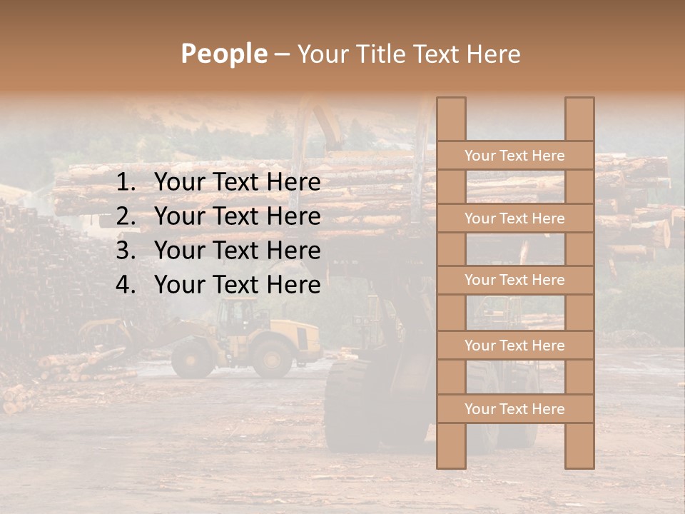 Hauling Mover Cargo PowerPoint Template