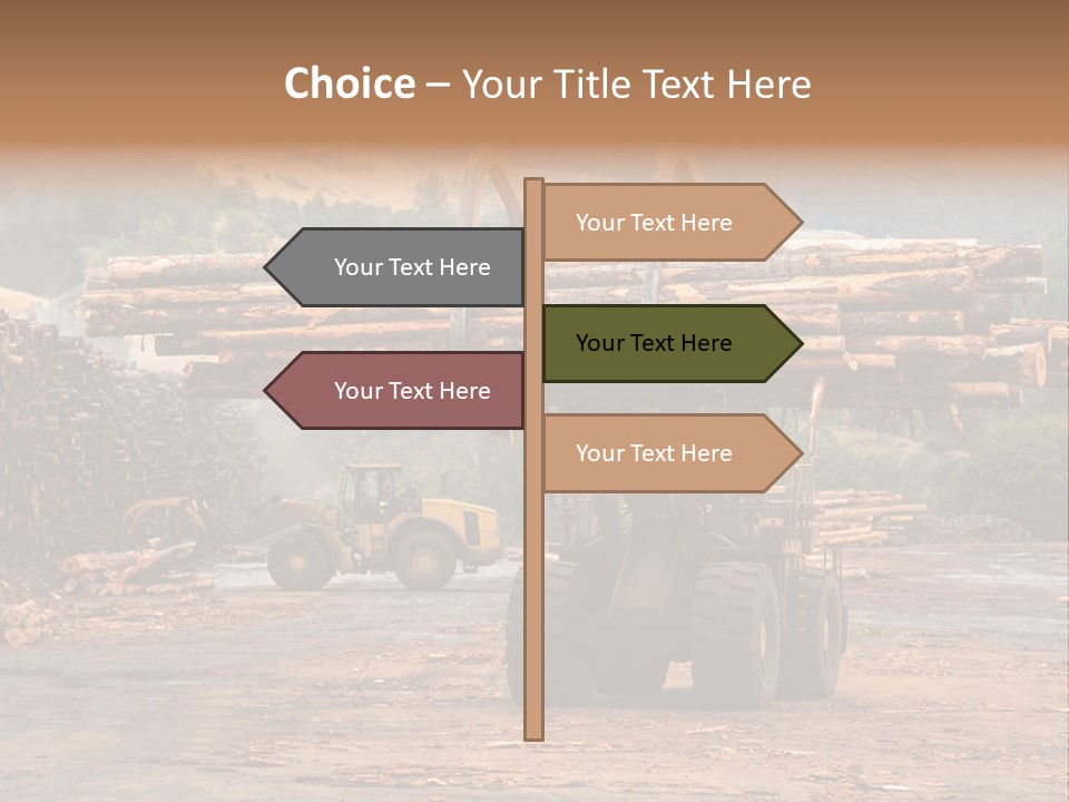 Hauling Mover Cargo PowerPoint Template