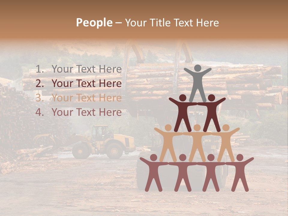 Hauling Mover Cargo PowerPoint Template