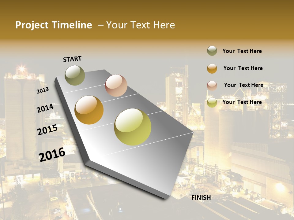 Metal Plant Container PowerPoint Template