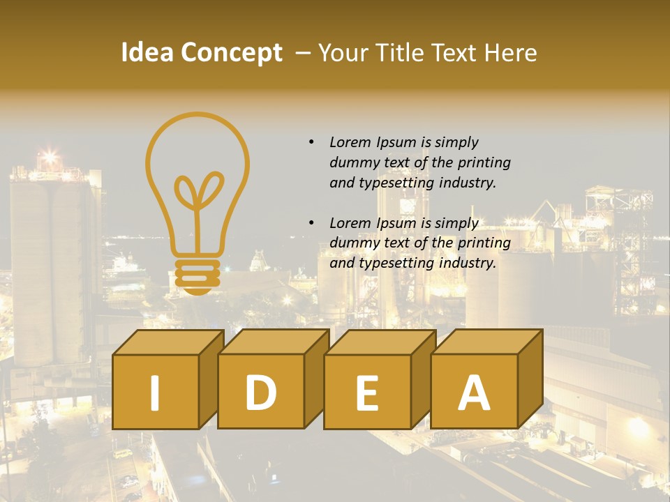 Metal Plant Container PowerPoint Template