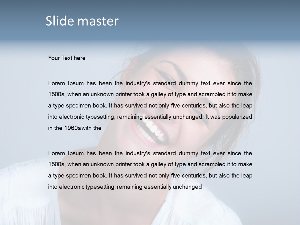Whitening Human Skincare PowerPoint Template