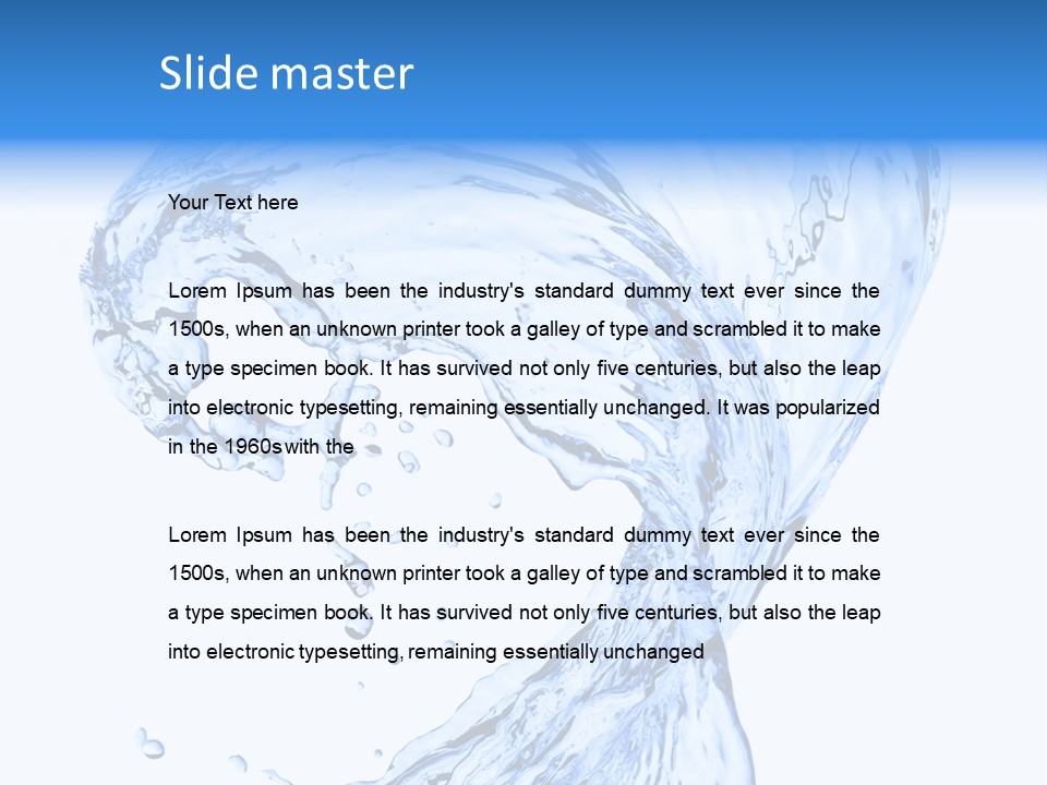 Ripple Wave Color PowerPoint Template