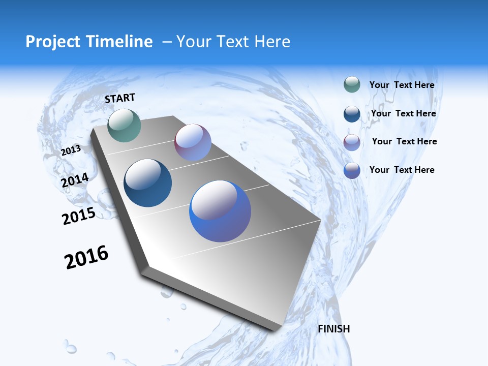Ripple Wave Color PowerPoint Template
