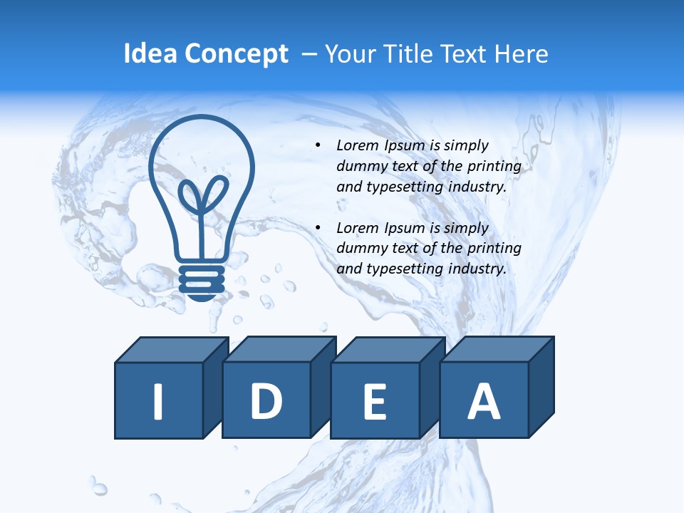 Ripple Wave Color PowerPoint Template