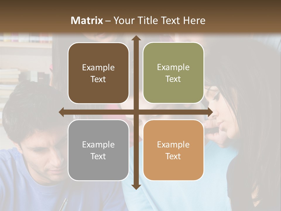 Friend Writing Happy PowerPoint Template