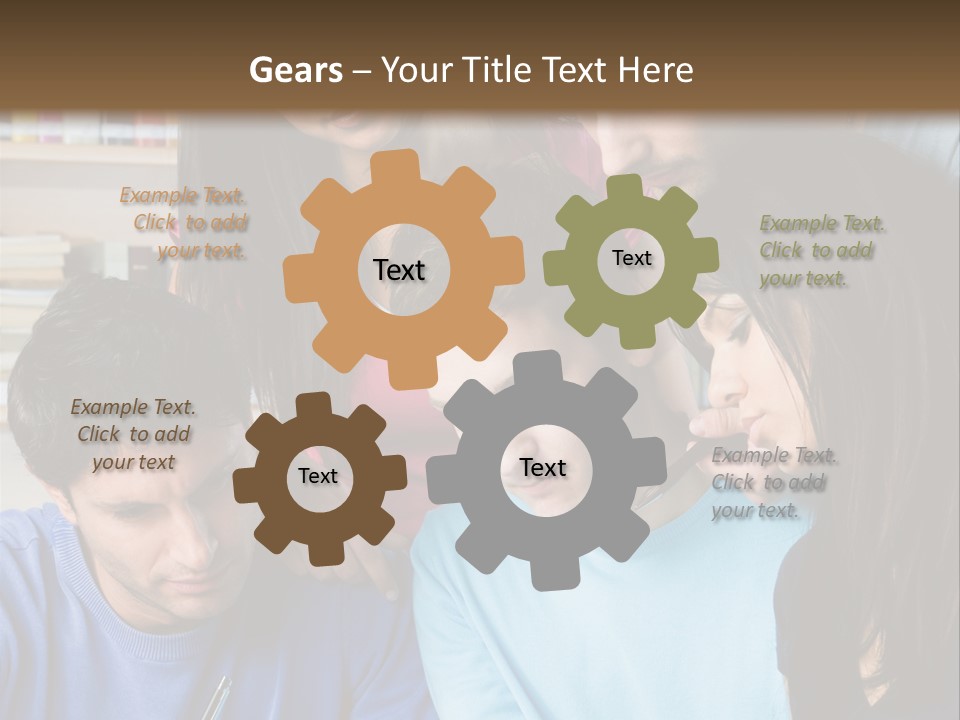 Friend Writing Happy PowerPoint Template