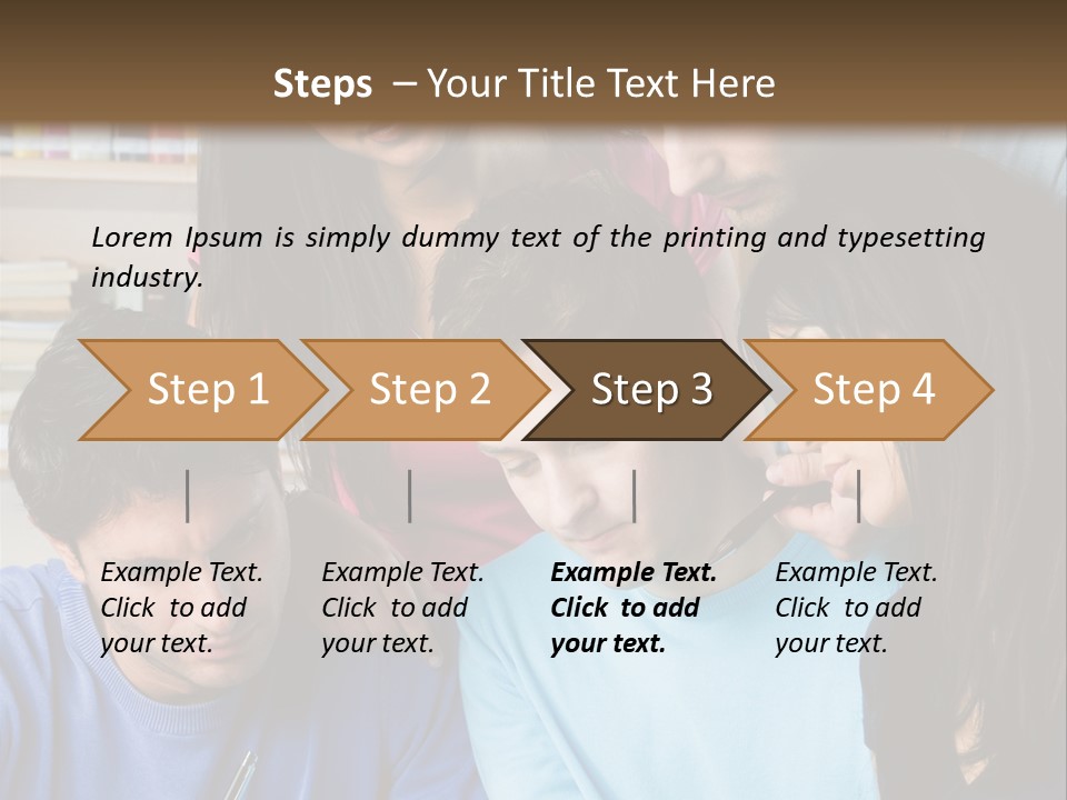 Friend Writing Happy PowerPoint Template