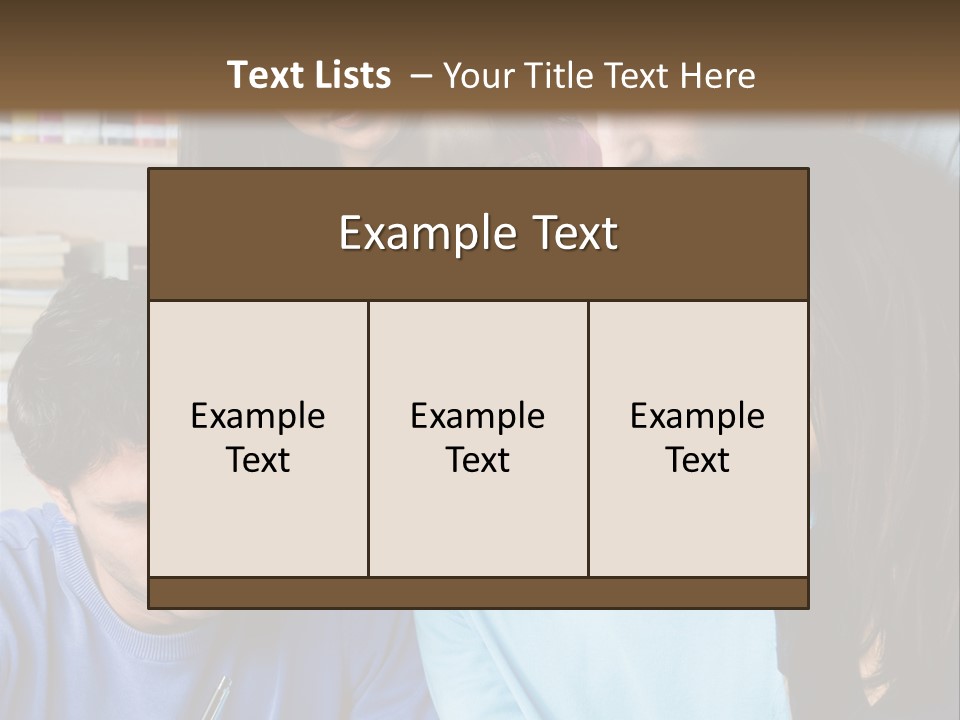 Friend Writing Happy PowerPoint Template